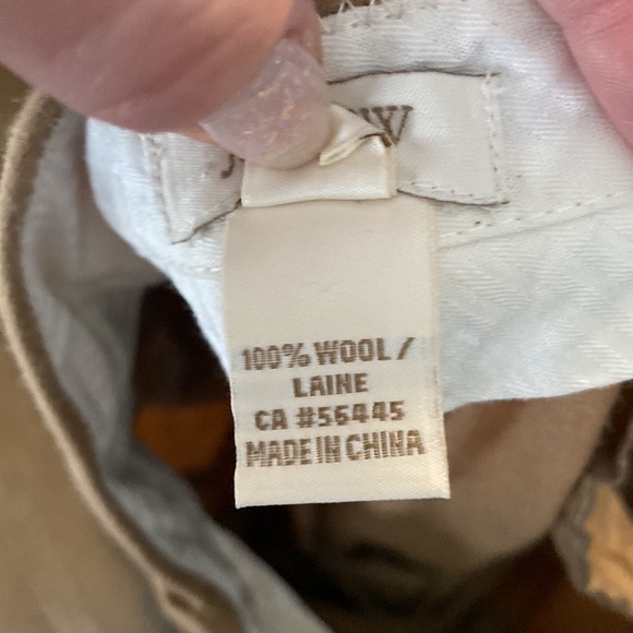 J. Crew Tan Wool Pants Trousers 6 EUC Cafe Trouser - Picture 8 of 9